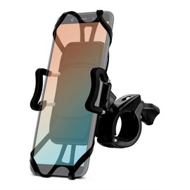 ONEFLOW® Bicycle Handlebar Mount with Quick Release for All Lenovo Mobile Phones Secure Grip and Full Operation, Rotatable and Swivel, Black