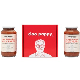 Ciao Pappy Marinara Alla Pappy Pasta Sauce - Tomato Sauce for Pasta Dishes - Non-GMO - No Added Sugar - Traditional Recipe Made with Tomatoes, Spices, & Sour Cream - Perfect for Pasta - 24oz (2 Pack)