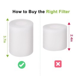 4 PACK 3.7" High Replacement Base Pre-Motor Foam Filters for Shark AI RV2520AOUS AV2510AOUS Vacuum Cleaner