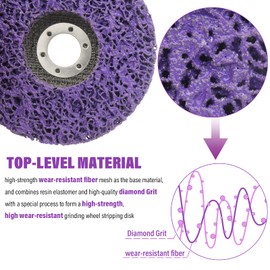 8 Pack Strip Discs Stripping Wheel for Angle Grinder,Paint Rust Remover Stripping Wheel, Paint Eater Discs for Angle Grinder (4" X 5/8'' and 5" X 7/8'')