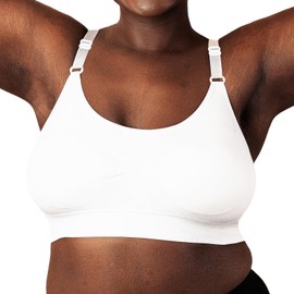 Coobie Seamless Scoopneck Bra,White,Full Size