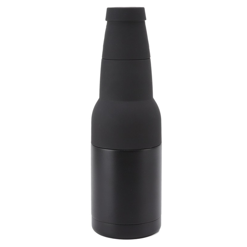 Stainless Steel Beer Can Double Walled Black Simple Insulated Cola