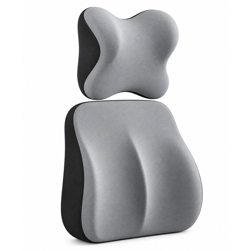 Premium Memory Foam Car Seat Cushion Set for Driving –