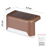 SOLPEX Solar Deck Lights Outdoor 16 Pack, Solar Step Lights