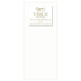 Caspari Solid Tissue Paper in White, 40 Sheets Included