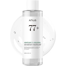 ANUA Heart Leaf 77% Soothing Toner, pH 5.5, Heals Problems, Soothes Skin, Refreshing, Moisturising, Cleansing, Cruelty-Free, Vegan, (250 ml)