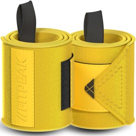 FITPEAK Wrist Wraps, Muscle Training, Ultra Hard Fabric, Wristband, Weight Training, Wrist Support, Bench Press, Yellow, 35.4 inches (90 cm)
