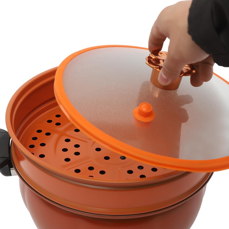 Xuthusman Micro Pressure Pot, Pumpkin Shaped Pressure Cooking Pot, Non-stick