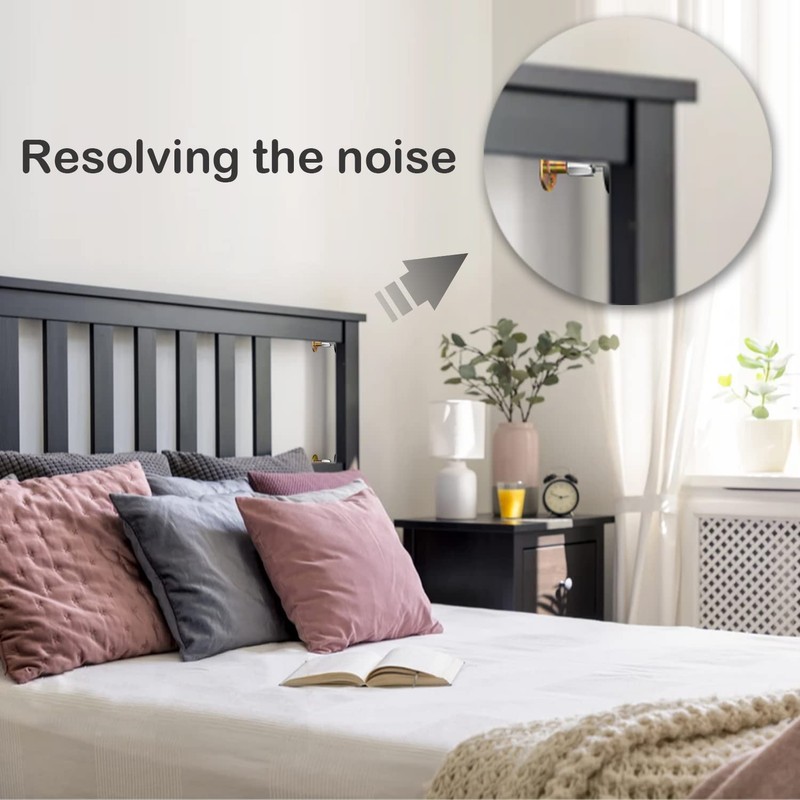 Krisler Headboard Bumper for the Wall, Adjustable Iron Bed Frame,
