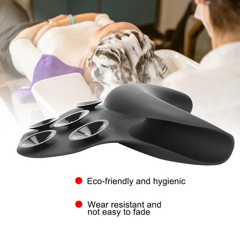 Silicone Curved Pillow Shampoo Bed Neck Rest Hair Wash Pillow