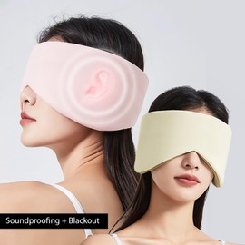 Qwesure Xixi Warm and Cool Dual Sense Capsule Eye Mask Sleep Special Office Travel Nap Shade All Pack Noise Reduction Eye Mask for Men and Women