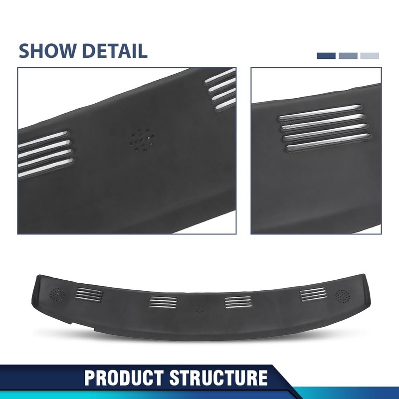 PIT66 TPE Dash Cover Compatible with 2003 2004 2005 Dodge