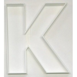 AJT LETTER K 4 INCH UPPERCASE CAPITAL BLOCK FONT COOKIE CUTTER USA PR4224