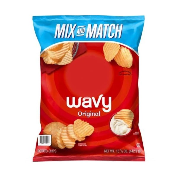 Mix and Match Wavy Original Rippled Potato Chips, 15.5 oz