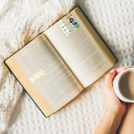 48 marcapáginas magnéticos para sublimación, marcador de libro en blanco, clips magnéticos de página para niños, estudiantes, profesores, escuela, hogar, oficina, suministros de lectura, regalos para