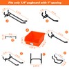 Hogurity 296 PCS Pegboard Hooks,1/4" Extra Thick Heavy Duty Pegboard