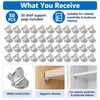 L-Shaped Shelf Support Pegs for Cabinets & Bookcases – 50PCS