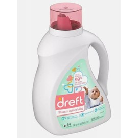 Dreft Stage 2: Active Baby Liquid Laundry Detergent, 64 Loads 92 fl oz