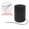 Tenn Well Black Jute Twine, 656 Feet 2mm Jute Rope