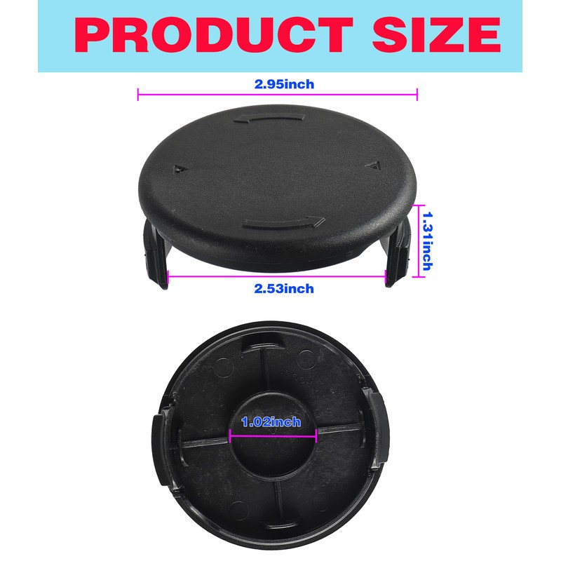 BOSHCHEN Weed Eater Spool Cap Cover for Hyper Tough String