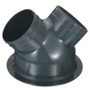PATIKIL 3 Way Duct Splitter, 4"x4"x6" Y Reducer Connector Air