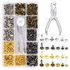 360 Sets Leather Rivets, 3 Sizes Rivet Pliers Set, Leather