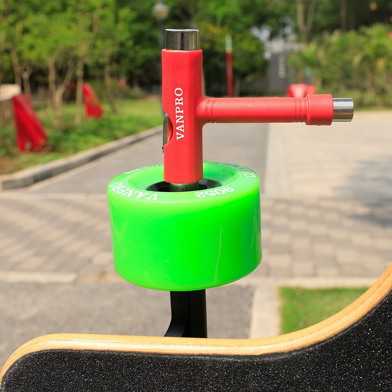 Vanpro All-In-One Skateboard Tool, Universal Carrying, Multi-functional Skateboard Maintenance, Allen