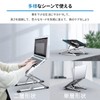 Domstar Laptop Stand with Height and Angle Adjustment, Foldable, Non-slip,