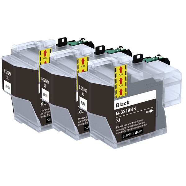 Supply Guy 3 XL Printer Cartridges Compatible with Brother LC3219xl