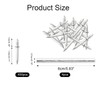 400 Pcs Double Headed Skirting Board Nail, Seamless Skirting Board