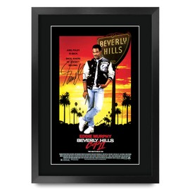 HWC Trading FR A3 Beverly Hills Cop 2 Eddie Murphy Gifts Printed Poster Signed Autograph Picture for Movie Memorabilia Fans - A3 Framed
