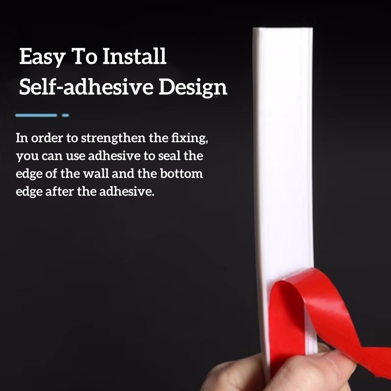 Self Adhesive Silicone Waterproof Shower Water Strip Dam Shower Threshold