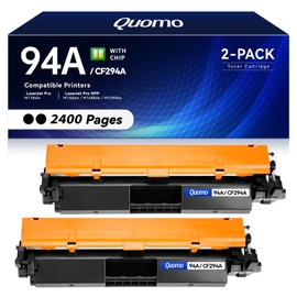 94A Black Toner Cartridge 2-Pack with Chip Replacement for HP 94A CF294A 94X CF294X Toner Compatible for HP Laserjet pro M118dw MFP M148dw M148fdw M149fdw Laser Jet M148 M118 M149 Series Printers Ink