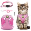 Cat Harness and Lead Set,Adjustable Reflective Stripe Cat Kitten Walking