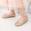 DREAM PAIRS Girl's Mary Jane Ballerina Flat Shoes Muy-Shine Gold