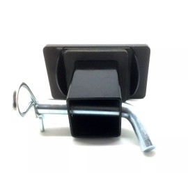 AMERICAN FLAG, BLUE LINE, Billet Aluminum Trailer Hitch plug Cover, UV, 3" X 5"