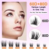 Lash Clusters Kit 168pcs DIY Lash Extension Kit Individual Eyelash