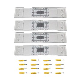 Yieidui Thickness Gauge 4Pcs Crack Monitoring Record, Standard Tell-Tale Crack Monitor for the Standard and Corner Tell-Tale