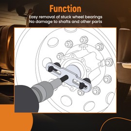 maXpeedingrods Hub Removal Tool Heavy Duty Drive Axle Hub Bearing Puller, for 6-8 Transportation Trucks and Equipment