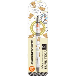 San-x Rilakkuma PN27101 Mechanical Pencil, Kurutoga Sharp, 0.02 inch (0.5 mm)