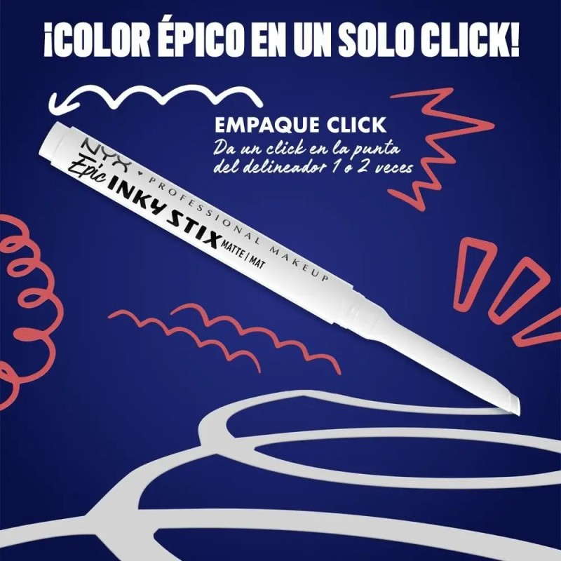NYX PMU Epic Inky Stix, delineador de ojos, 0.1g