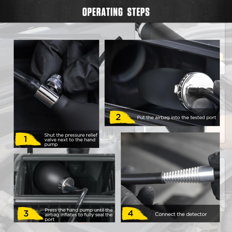 Autool Automotive EVAP Smoke Machine Inflatable Bladder Exhaust Intake System