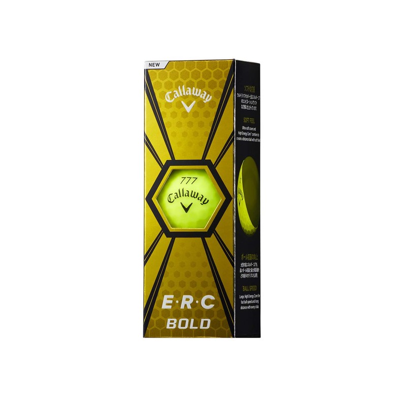 Callaway Golf Balls, ERC Balls, Bold Yellow, 2019 Model, 1