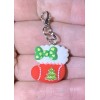 Christmas Stocking Charm Zipper Pull & Keychain Add On Clip!!