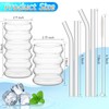 Tessco 4 Pcs Creative Glass Cups Vintage Drinking Glasses Ribbed
