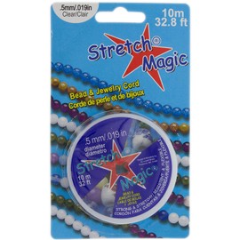 Stretch Magic Cord Clear .5mm 10M - Stretchy Beading Cord