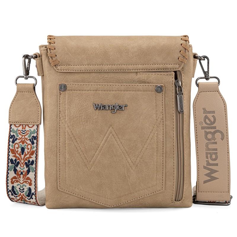 Wrangler - Bolso cruzado para mujer, estilo clásico, tela a