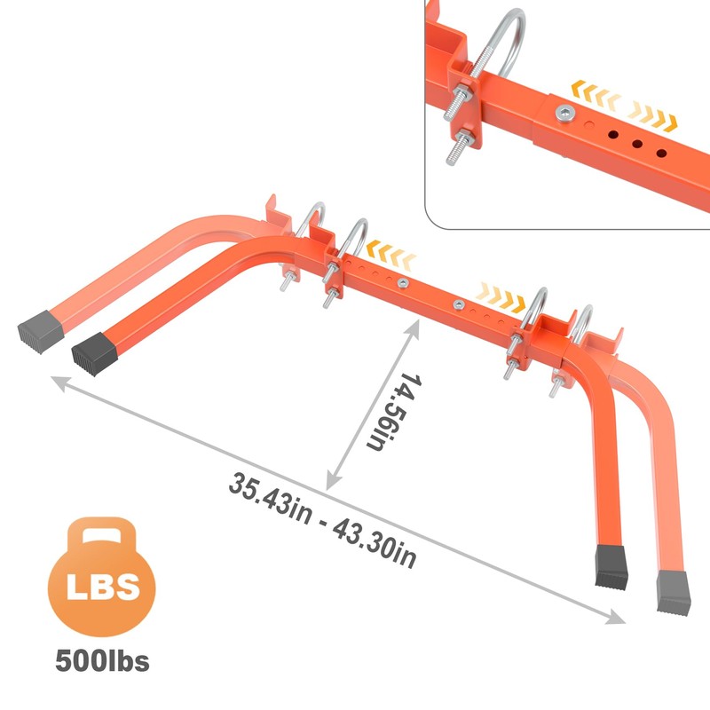 Mr IRONSTONE Ladder Stabilizer, Extended Ladder Stabilizer Accessory for Roof