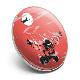 Skydiver Skydiving Out of Plane Metal 1.1" Tie Tack Hat Lapel Pin Pinback