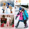 boruizhen Girls Fleece Lined Leggings Ribbed Kids Winter Warm Pants